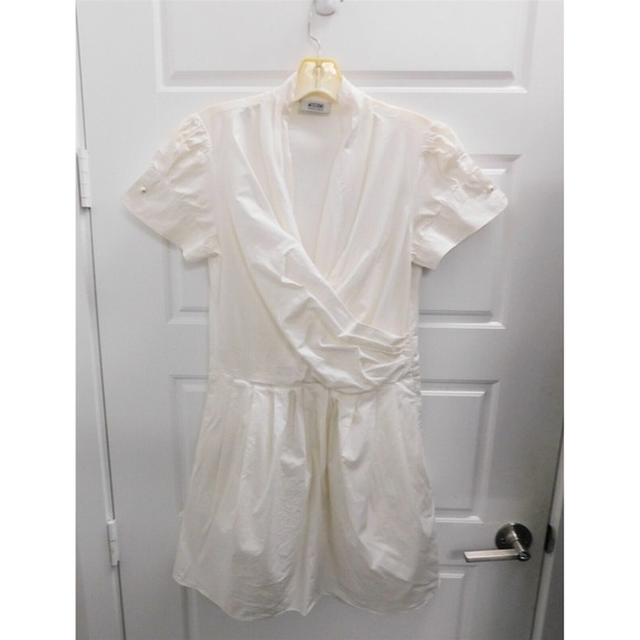 Moschino Cheap & Chic White Cotton Blend Dress sz‎ 10 - Picture 1 of 7